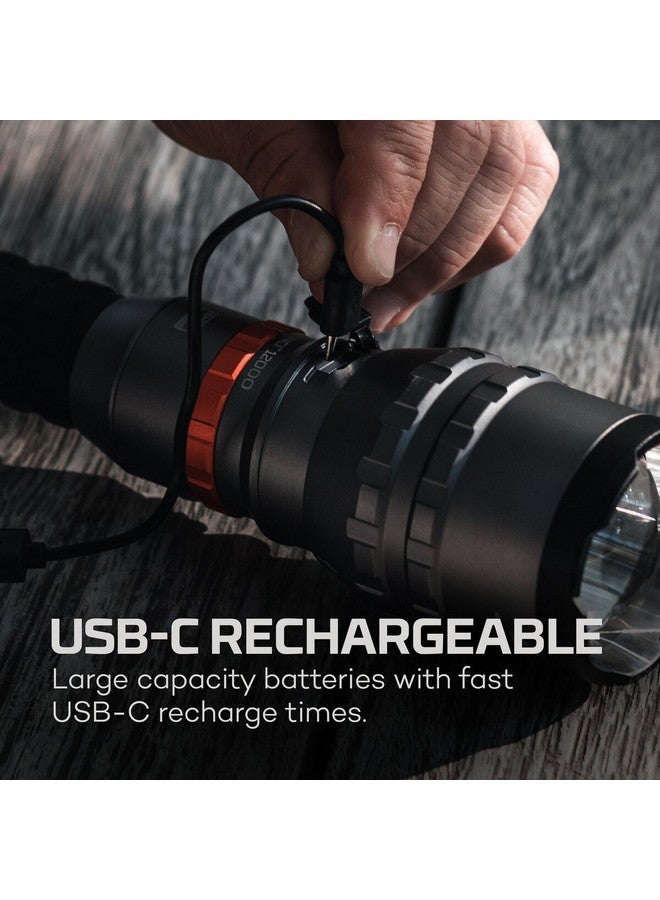 نيبو دافنشي كشاف قابل لإعادة الشحن مع قرص اختيار الأوضاع المغناطيسي 12000 لومن رمادي وأسود 11.55 x 1.345 x 1.345 ملم NEB-FLT-1070-G - Image 3